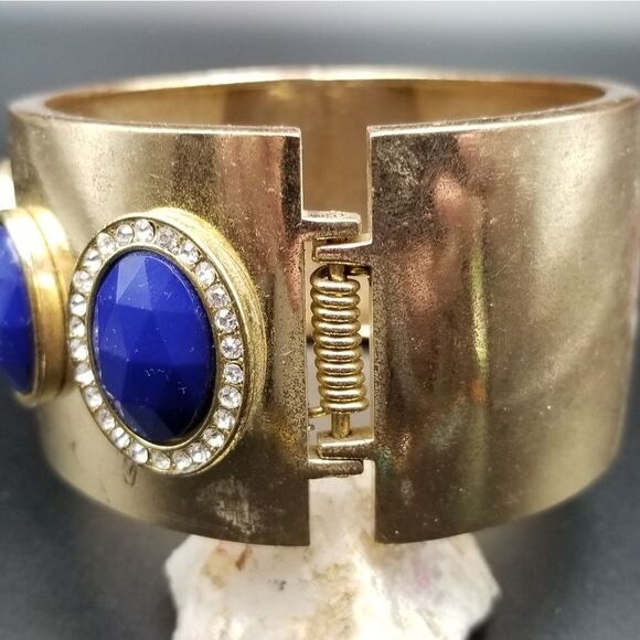 Lapis royal estate hinge bracelet. OFL - Picture 3 of 3